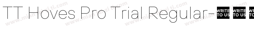 TT Hoves Pro Trial Regular字体转换